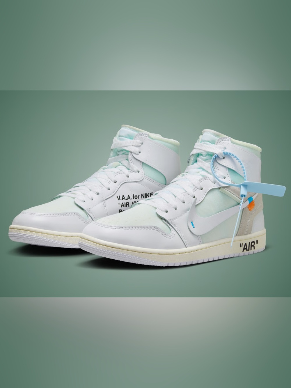 BRAND NEW: Virgil Abloh Archive x Air Jordan 1 Retro OG “Alaska” Size US Mens 12